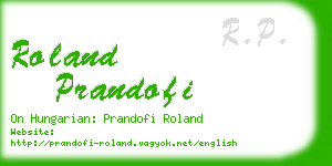 roland prandofi business card